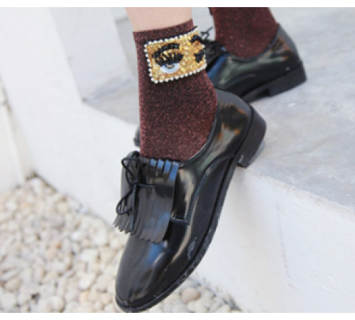 Socken Luxuriöse mit Lurex, Pailletten & Stickerei – Ein echter Blickfang! Size: 36-40 Socken Luxuriöse mit Lurex, Pailletten & Stickerei – Ein echter Blickfang! Size: 36-40