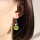Ohrringe Silber mit Opal & Zirkonia Elegante Apfel