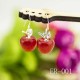 Ohrringe Silber mit Opal & Zirkonia Elegante Apfel