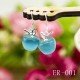 Ohrringe Silber mit Opal & Zirkonia Elegante Apfel