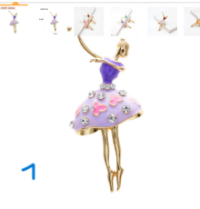 Brosche Ballett Tänzerin – Stilvoll & Elegant