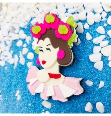 Brosche Extravagante Design Brosche Französische Style Mary
