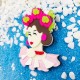 Brosche Extravagante Design Brosche Französische Style Mary