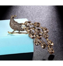 Brosche Feuervogel Exklusive Vintage  Ein Statement Schmuckstück