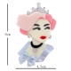 Brosche Extravagante Design Französische Style Quine