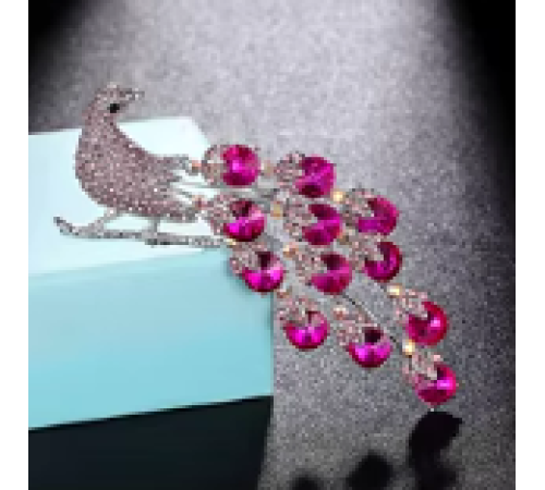 Brosche Feuervogel Exklusive Vintage  Ein Statement Schmuckstück