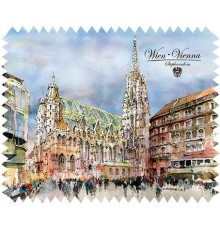 Brillenputztuch Wien Sehenswürdigkeiten - Mikrofaser Reinigungstuch