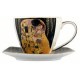 Tasse Gustav Klimt Tassen-Set 'Der Kuss' – Porzellantasse mit Untertasse