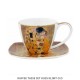 Tasse Gustav Klimt Tassen-Set 'Der Kuss' – Porzellantasse mit Untertasse