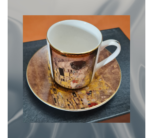 Espresso Tasse Set – Klimt Der Kuss 