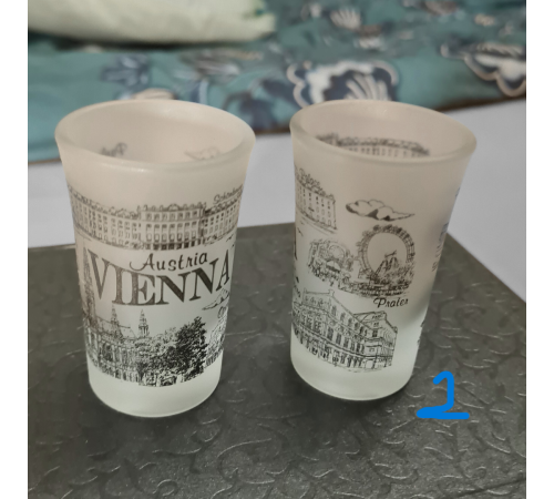 2er SET Schnaps-, Wodka- oder Grappa-Gläser