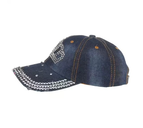 Kappe Strass-Jeans-Basecap Damen Kappe Strass-Jeans-Basecap Damen