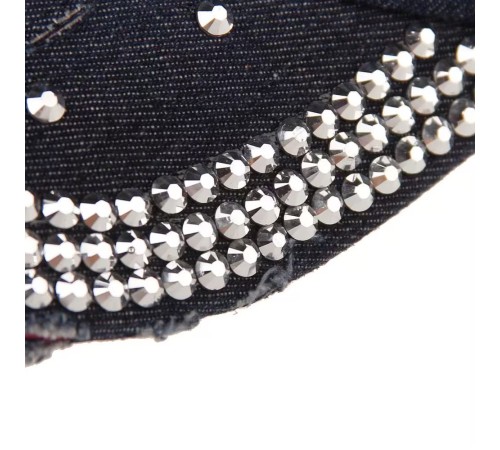 Kappe Strass-Jeans-Basecap Damen Kappe Strass-Jeans-Basecap Damen