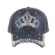 Kappe Strass-Jeans-Basecap Damen