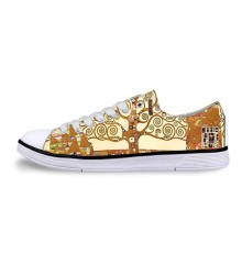 Sneakers Limited Edition – mit Klimt-Motiven Lebensbaum kurz