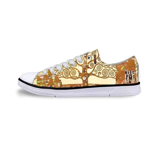 Sneakers Limited Edition – mit Klimt-Motiven Lebensbaum kurz Sneakers Limited Edition – mit Klimt-Motiven Lebensbaum kurz