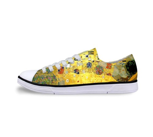 Sneakers Limited Edition – mit Klimt-Motiven Kuss kurz