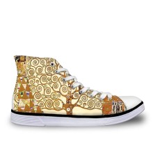 Sneakers Limited Edition – mit Klimt-Motiven Lebensbaum Hoch