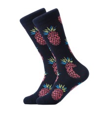 Socken Ananas Black  mit Obstmotiven Size: 38-44