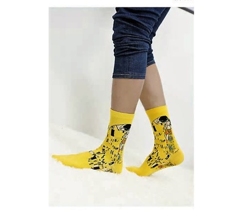 Socken Klimt „Der Kuss“ Size. 38-44 Socken Klimt „Der Kuss“ Size. 38-44