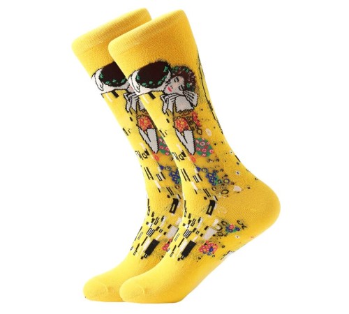 Socken Klimt „Der Kuss“ Size. 38-44 Socken Klimt „Der Kuss“ Size. 38-44