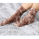 Socken Luxuriöse Velours – Weich, elegant & stilvoll one size
