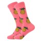 Socken Ananas Black mit Obstmotiven Size: 38-44