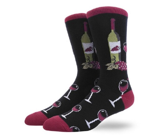 Socken mit Rotwein-Motiv – Für Genießer & Weinliebhaber Size 39-44 Socken mit Rotwein-Motiv – Für Genießer & Weinliebhaber Size 39-44