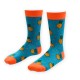 Socken Ananas Turkis mit Obstmotiven Size: 38-43