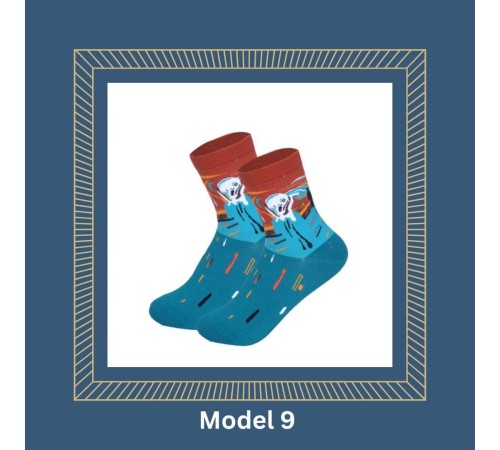 Socken Kunst-Sneaker-Socken bunt – Motive Van Gogh, Klimt, Munch & da Vinci Size 37-43 Socken Kunst-Sneaker-Socken bunt – Motive Van Gogh, Klimt, Munch & da Vinci Size 37-43