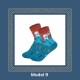 Socken Kunst-Sneaker-Socken bunt – Motive Van Gogh, Klimt, Munch & da Vinci Size 37-43