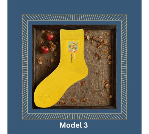 Socken Kunst-Sneaker-Socken bunt – Motive Van Gogh, Klimt, Munch & da Vinci Size 37-43 Socken Kunst-Sneaker-Socken bunt – Motive Van Gogh, Klimt, Munch & da Vinci Size 37-43
