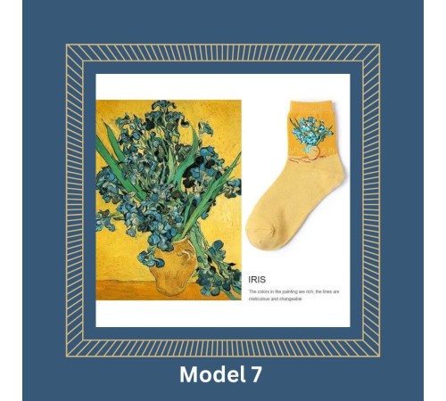 Socken Kunst-Sneaker-Socken bunt – Motive Van Gogh, Klimt, Munch & da Vinci Size 37-43 Socken Kunst-Sneaker-Socken bunt – Motive Van Gogh, Klimt, Munch & da Vinci Size 37-43