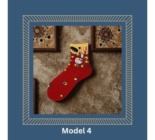 Socken Kunst-Sneaker-Socken bunt – Motive Van Gogh, Klimt, Munch & da Vinci Size 37-43 Socken Kunst-Sneaker-Socken bunt – Motive Van Gogh, Klimt, Munch & da Vinci Size 37-43