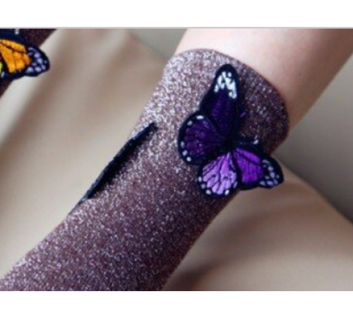 Socken mit 3D-Effekt – Schmetterlinge als Highlight! Socken mit 3D-Effekt – Schmetterlinge als Highlight!