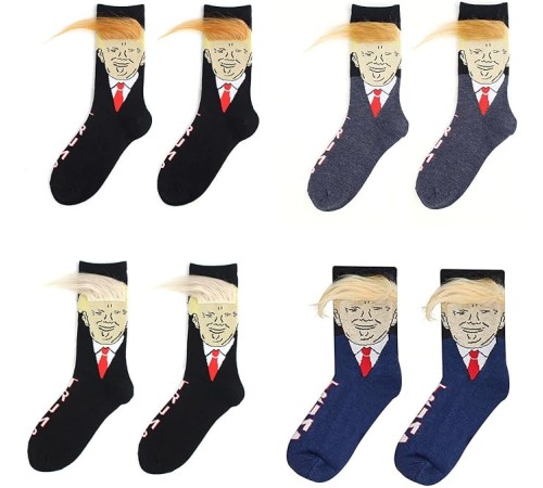 Socken Tump mit Kunsthaaren – Lustige Statement-Socken