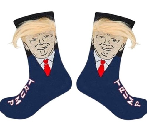 Socken Tump mit Kunsthaaren – Lustige Statement-Socken