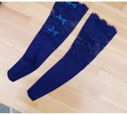 Söckchen Gipüre – Mehr als Luxus, ein echtes Fashion-Statement! One Size dunkel blau Söckchen Gipüre – Mehr als Luxus, ein echtes Fashion-Statement! One Size dunkel blau