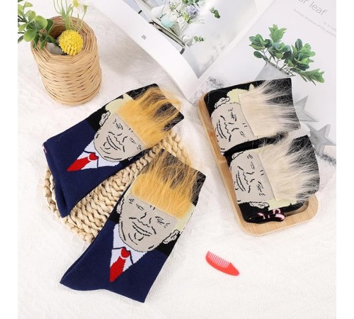 Socken Tump mit Kunsthaaren – Lustige Statement-Socken
