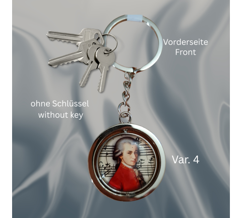 Schlüsselanhänger mit Charme Katzen, Mozart, Klimt Wachmeister Schlüsselanhänger mit Charme Katzen, Mozart, Klimt Wachmeister