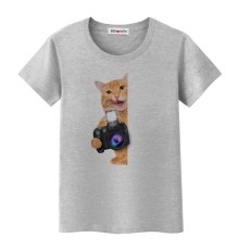 T-Shirt T-Shirt Cat Photograf