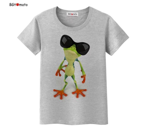 T-Shirt Frosch mit Brille