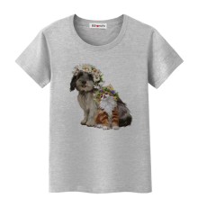 T-Shirt Hund und Katze