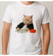 T-Shirt T-Shirt Cat Millionär