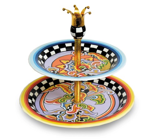 Etagère 2 Schalen für Obst, Gebäck und Konfekt 4278 Etagère 2 Schalen für Obst, Gebäck und Konfekt 4278